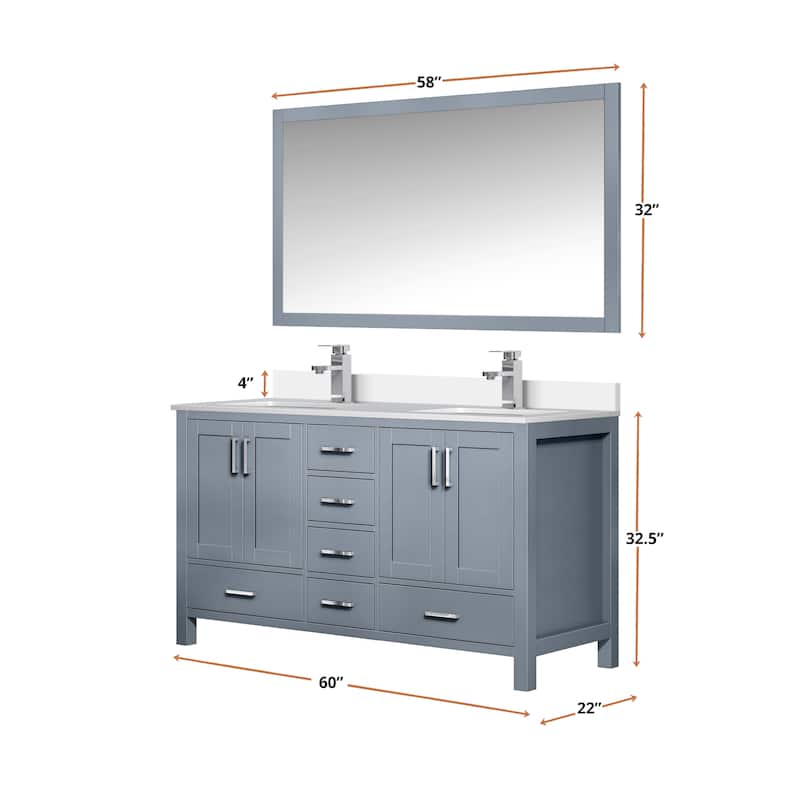 Jacques Bath Vanity and Cultured Marble Top