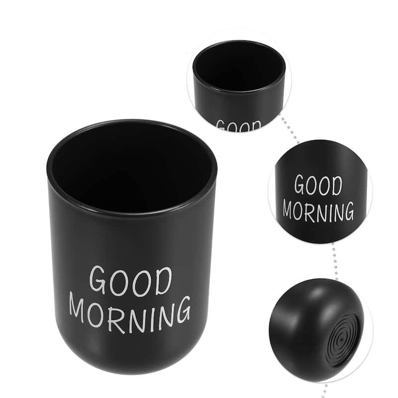 Bathroom Toothbrush Tumblers Plastic Toothbrush Cups 3.94"x2.83"