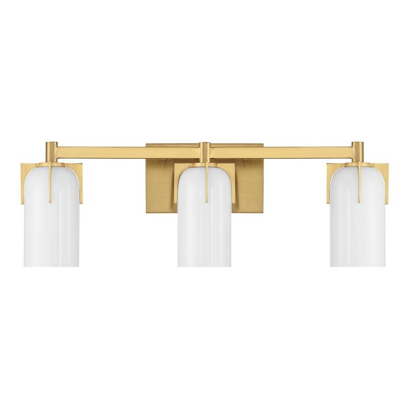 Caldwell 3-Light Bathroom Vanity Light - Warm Brass