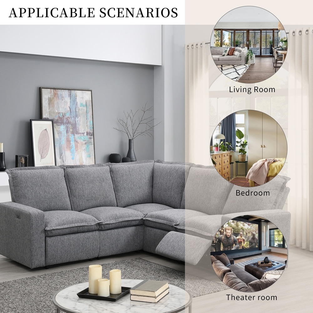 Grey Linen Sectional Sofas - Bed Bath & Beyond