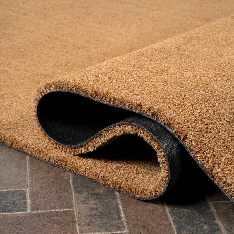 JONATHAN Y Classic Natural Coir Mat Indoor/Outdoor