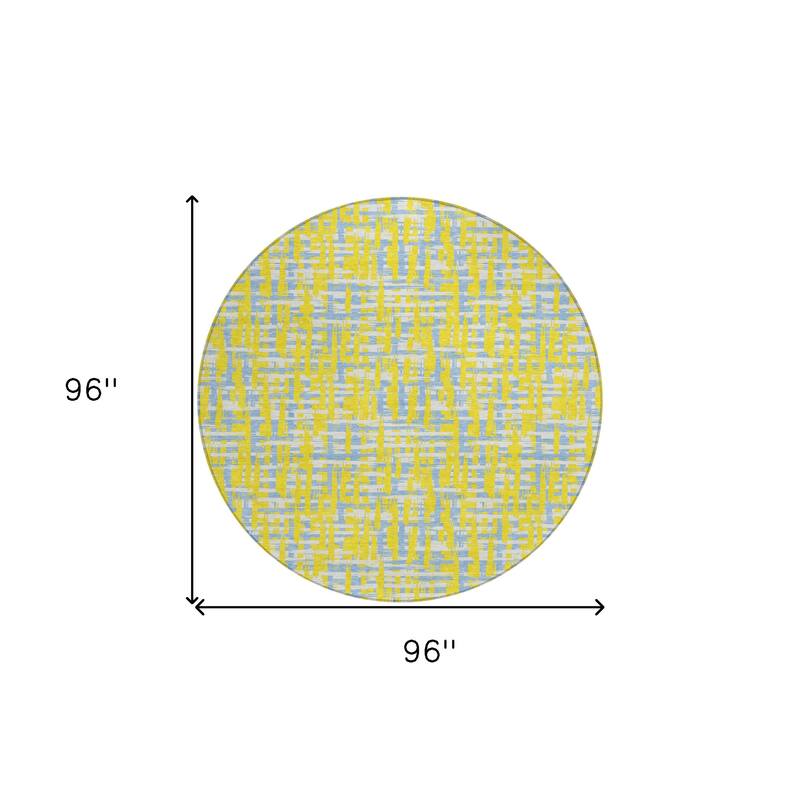 HomeRoots Abstract Transitional Rectangle Outdoor Rug