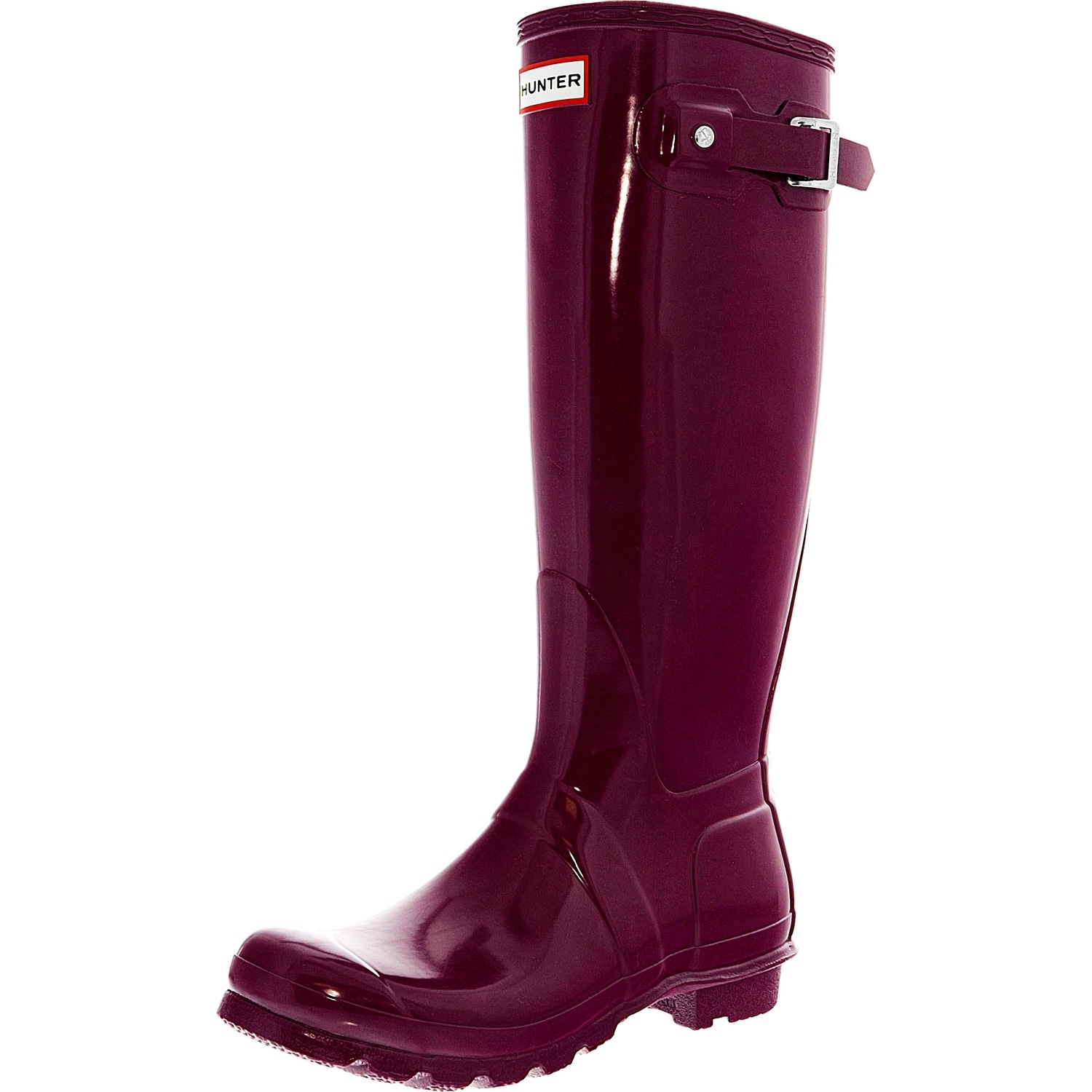 maroon hunter rain boots