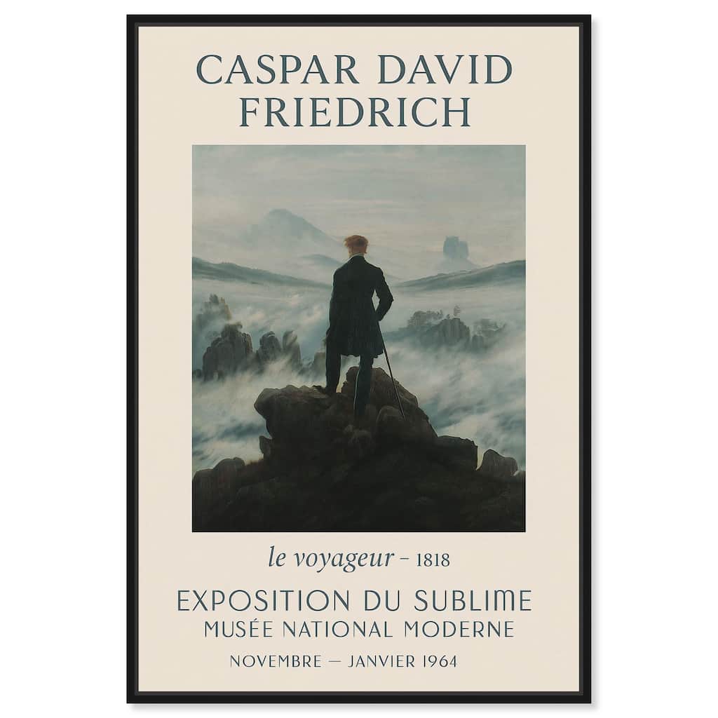 Wanderer Above the Sea of Fog Canvas by Art Remedy