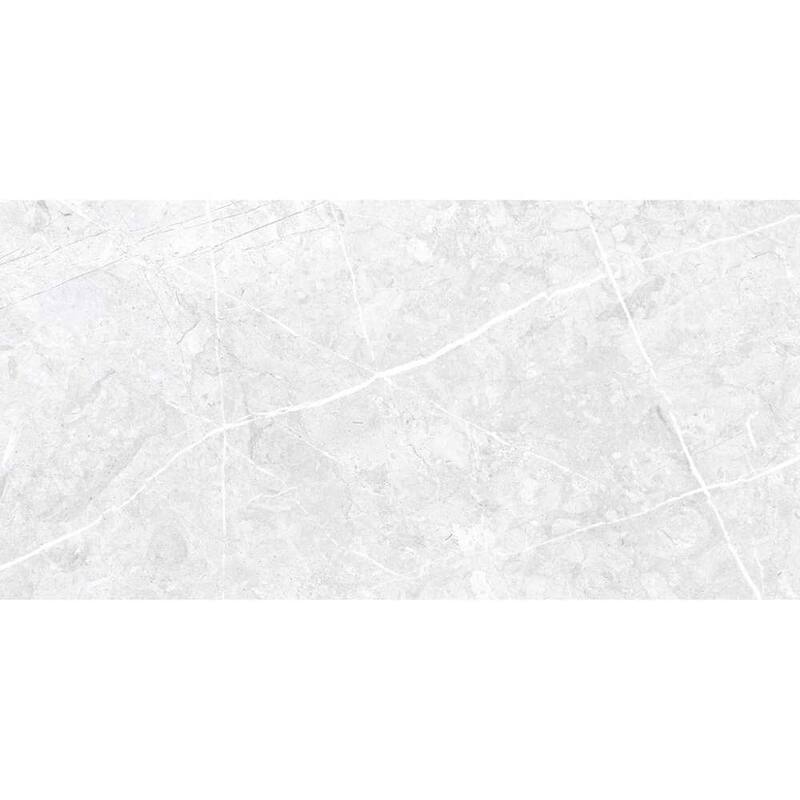 The Tile Life Opera 12x24 White Glossy Porcelain Floor & Wall Tile