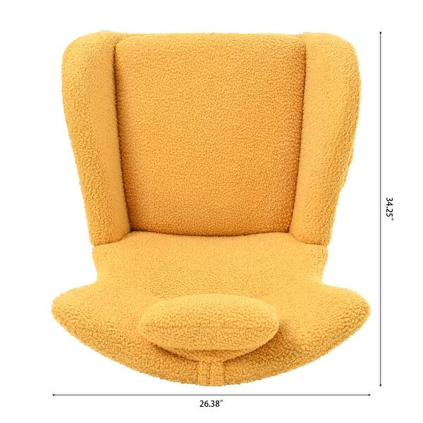 dimension image slide 3 of 13, Glider Chair with Headrest & Storage