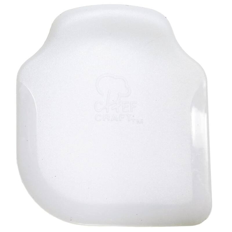 Chef Craft 3" x 2.5" Durable Non-Scratch Plastic Pan Scraper Tool - White - 3 Pack