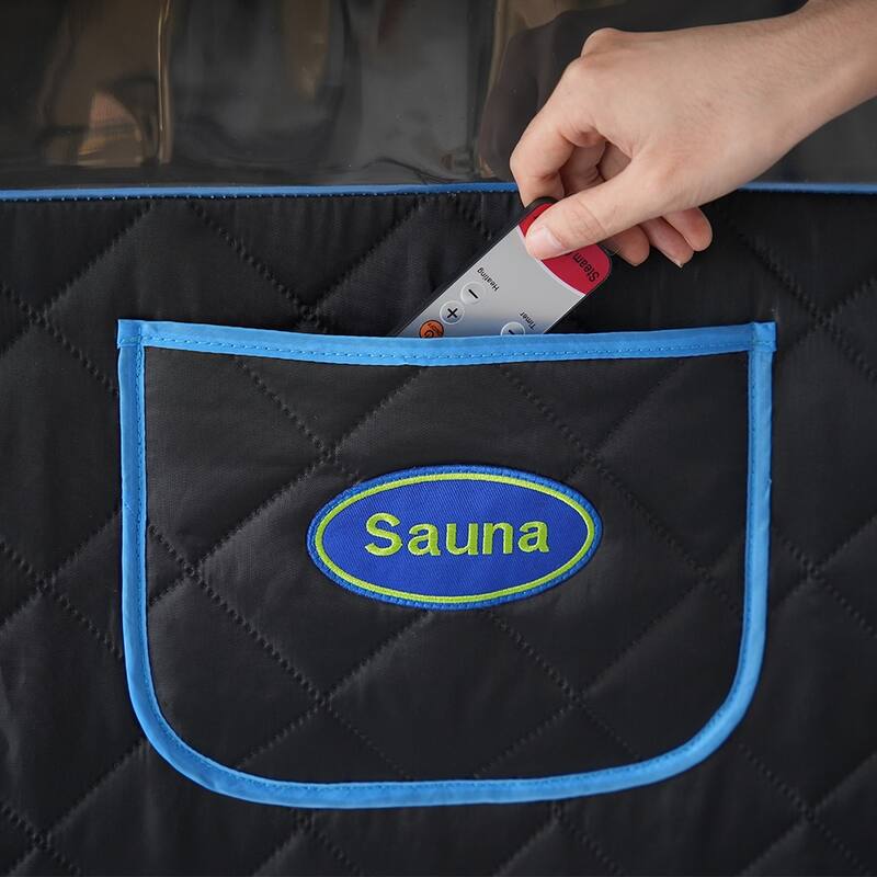 Portable Folding Full Size Steam Sauna with 1000W&2.2L Steam Generator