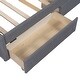 preview thumbnail 9 of 7, Linen Upholstered Twin Platform Bed with Headboard and Storage Drawers - Stylish and Functional