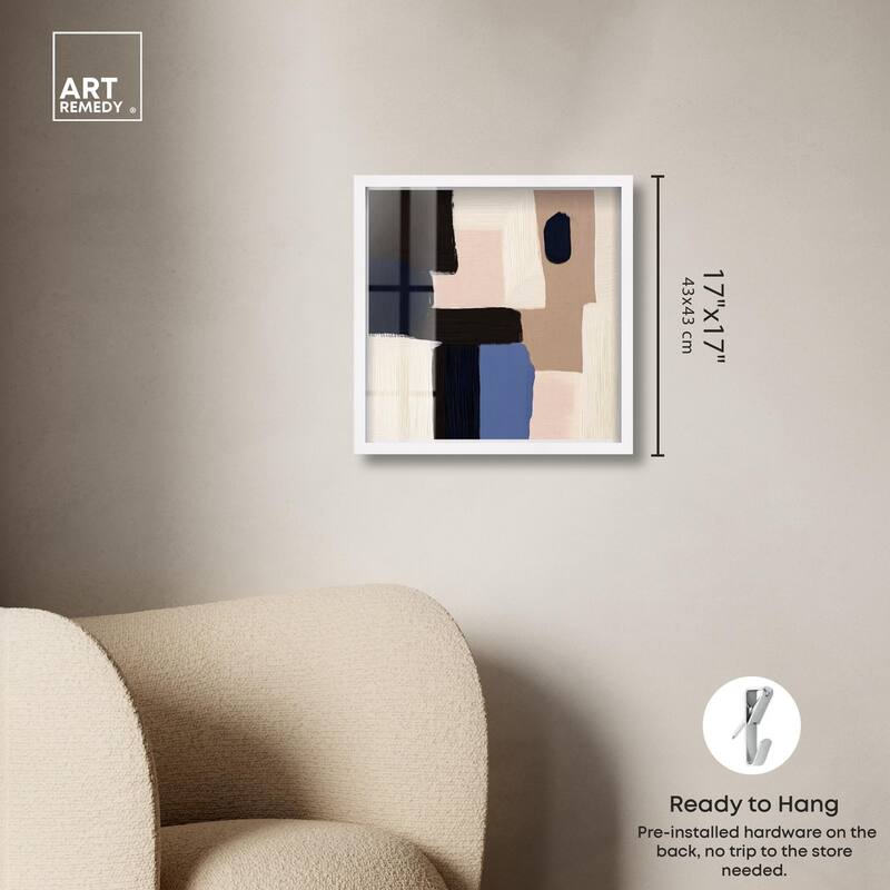 Blue Quietude II Shadowbox by Art Remedy