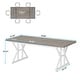 preview thumbnail 2 of 53, 70.8-Inch Executive Desk, Large Computer Office Desk Workstation