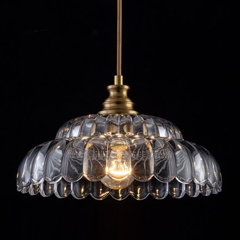 Starsky Modern 1-Light Single Novelty Glass Pendant