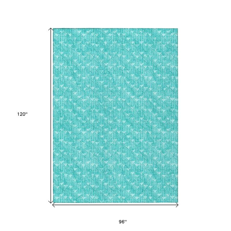 Pave Abstract Shapes Weather Resistant Timeless Fusion Outdoor Rug