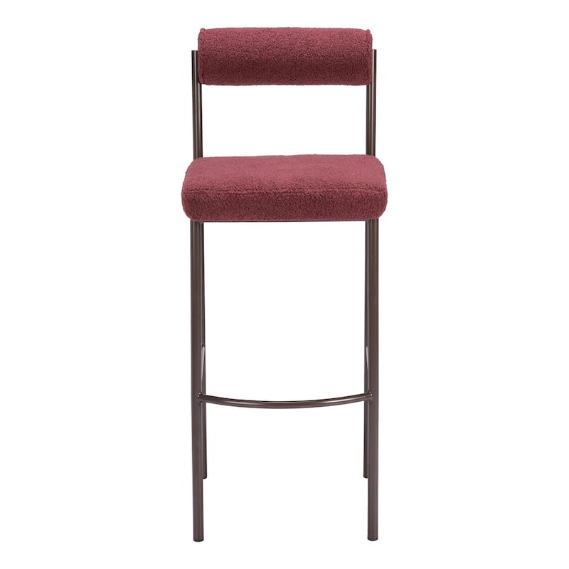 Livorno Barstool Red & Bronze