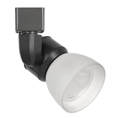 10W Integrated LED Track Fixture with Polycarbonate Head, Black and White