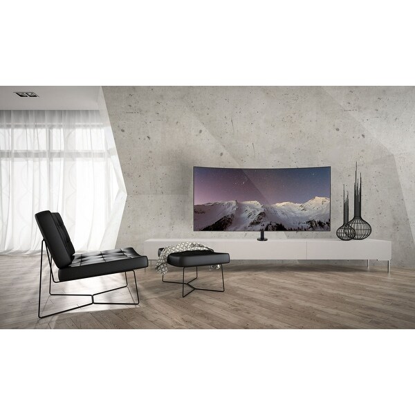 Desktop TV VESA Mount with Swivel Steel Black Heavy Duty Swivel Table Top TV Mount for Screens 32-55 Mount-It Bolt Down TV Stand 