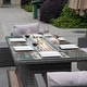 preview thumbnail 6 of 16, 7-Piece Patio Wicker Sofa Set with Aluminum Firepit Dining Table