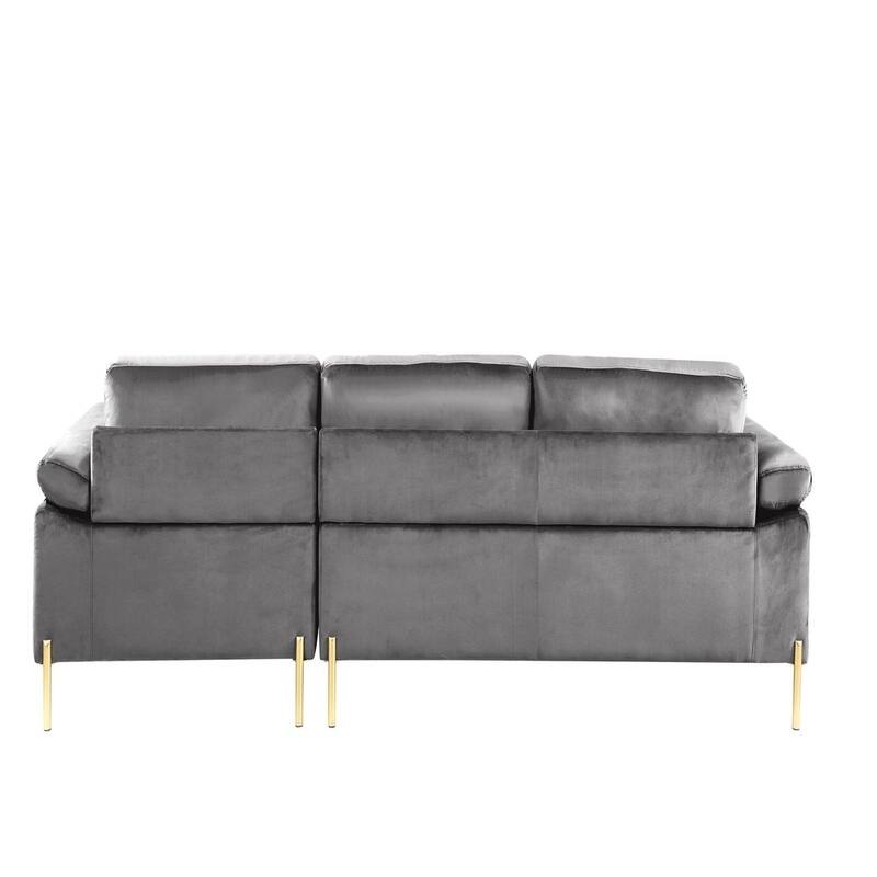 Coastal Velvet Sofa:Features Pillow Arms,Removable Velvet-Upholstered Back & Seat Cushions