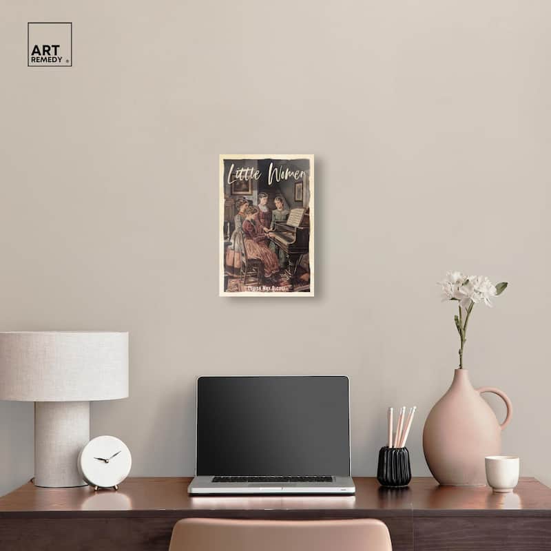 Little Women Canvas by Art Remedy, Gallery Wrapped