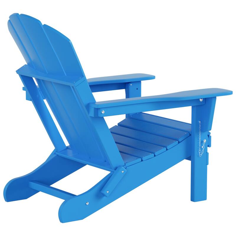 POLYTRENDS Laguna All Weather Poly Outdoor Adirondack Chair - Foldable (Set of 4)