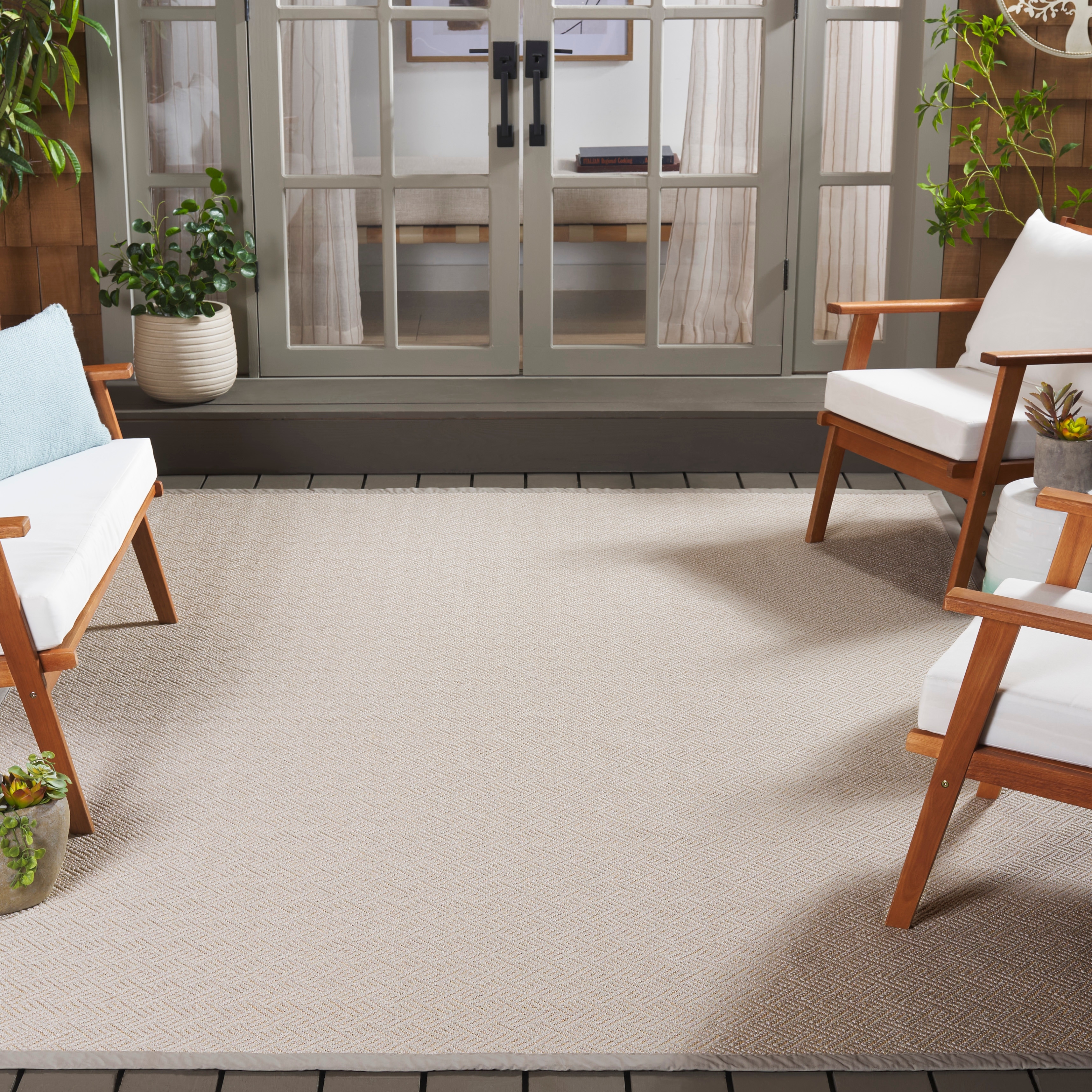 SAFAVIEH Napa Faux Sisal Indoor/Outdoor Washable Backyard Patio Rug