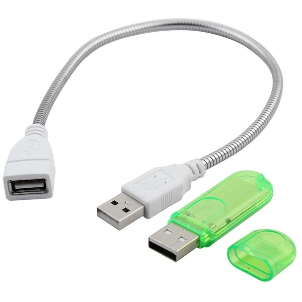Flexible USB 3 LED Lamp Stick Lights Green for Laptop Notebook Keyboard Reading