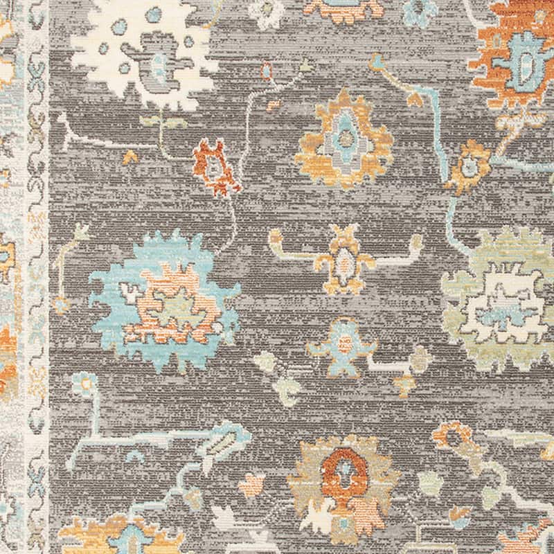 Bohemian Bordered Indoor/Outdoor Area Rug