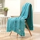 preview thumbnail 69 of 131, Chanasya Textured Knit Throw Blanket With Tassels