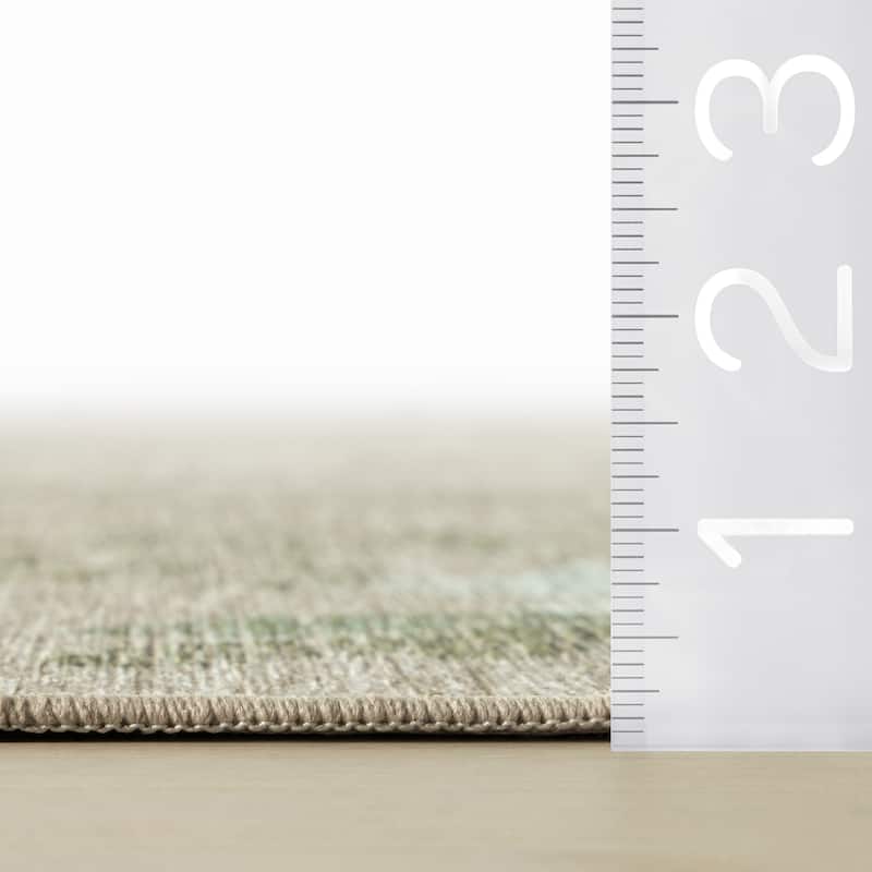 Nuloom Mirzelle Floral Transitional Washable Area Rug