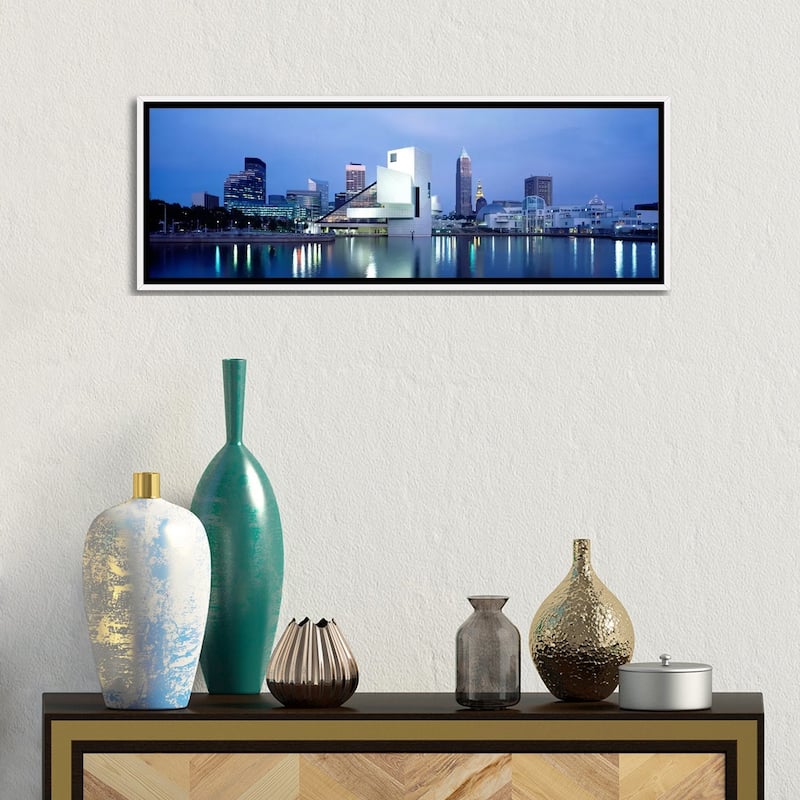 iCanvas "Rock And Roll Hall Of Fame, Cleveland, Ohio, USA" by Panoramic Images Framed Canvas Print