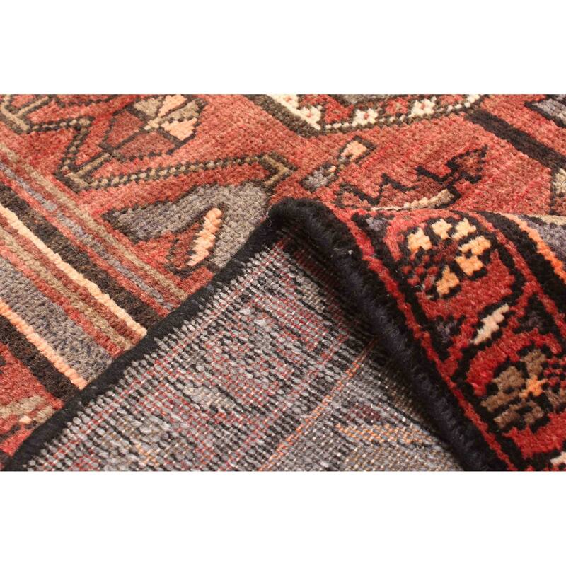 ECARPETGALLERY Hand-knotted Andelz Dark Red Wool Rug - 4'4 x 6'7