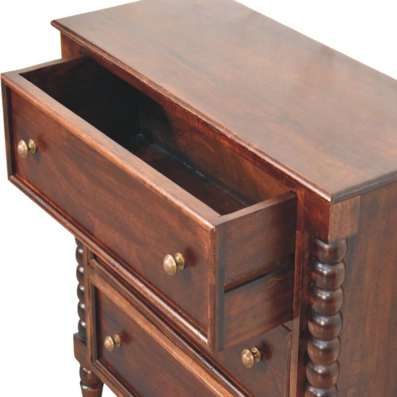 Artisan Furniture Solid Wood Barclay 3 Drawer Chest Brown