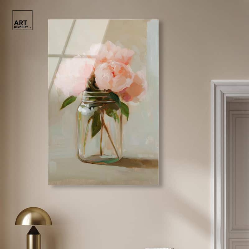 Jar of Petals Acrylic by Art Remedy, Ready to Hang