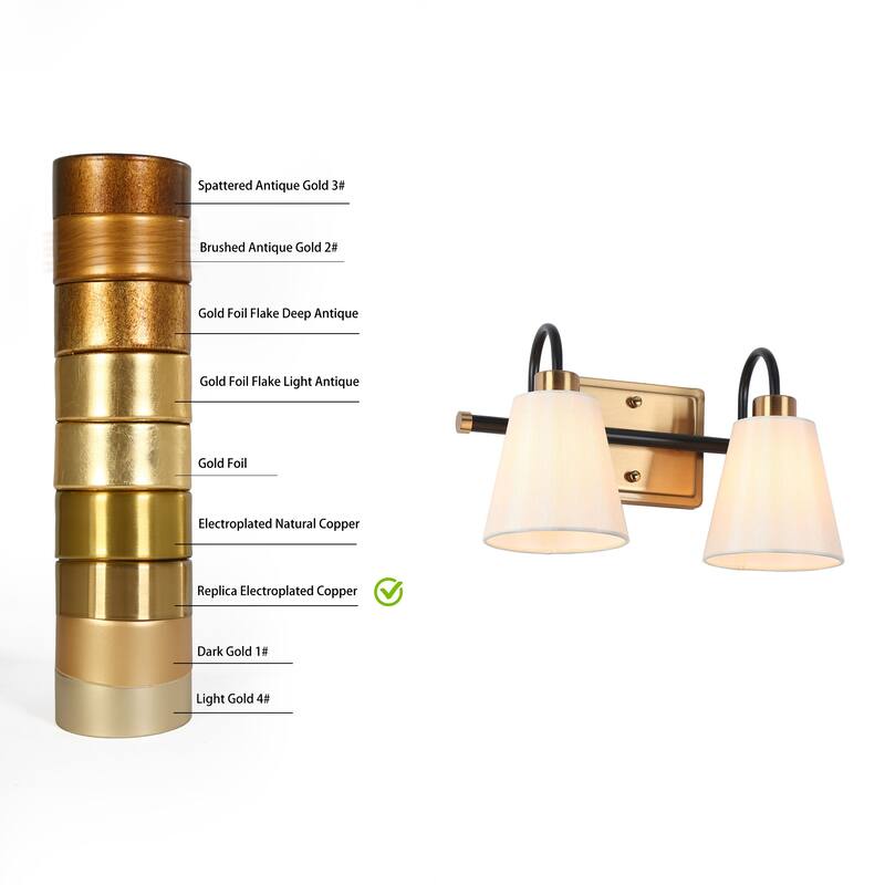 Barr Mid-century Modern 4-Light Bathroom Vanity Light Fabric Wall Sconce