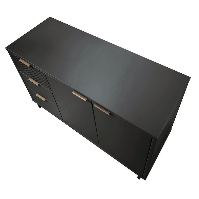 Manhattan Comfort Granville 55.07" 3 Drawer Modern Sideboard