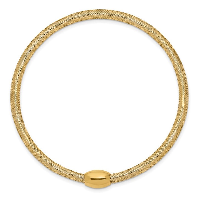 Curata 14k Yellow Gold Stretch Mesh Bracelet
