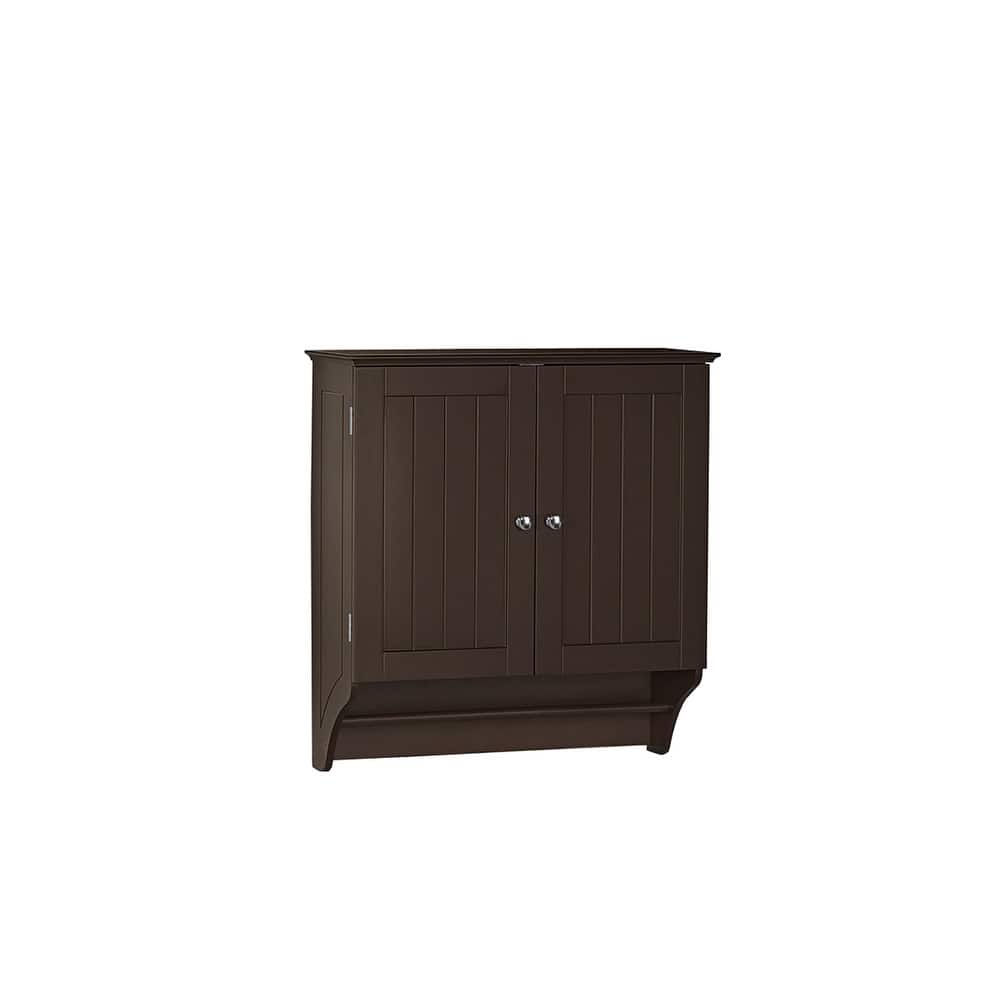 RiverRidge Ashland Two-Door Bathroom and Laundry Wall Mount Storage Medicine Cabinet with Towel Bar