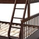 preview thumbnail 19 of 57, Twin over Full Wood Bunk Bed with Storage Drawers, Ladder and Safety Guard Rails