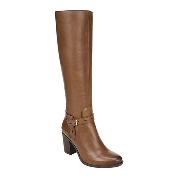wide calf tan knee high boots