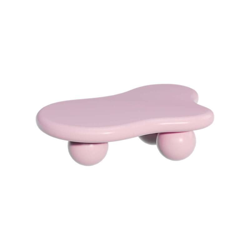 Cloud Shaped Coffee Table with 3 Ball Legs