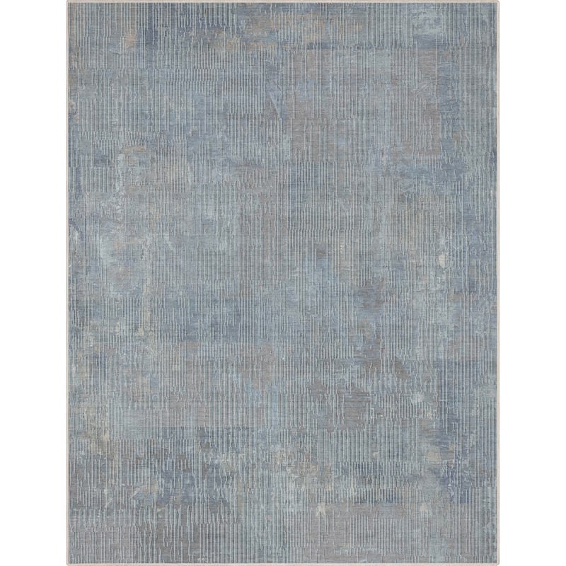 Well Woven Abstract Acropolis Modern Geometric Lines Flat-Weave Machine Washable Area Rug - Blue - 9' 10" x 13' - Rectangle