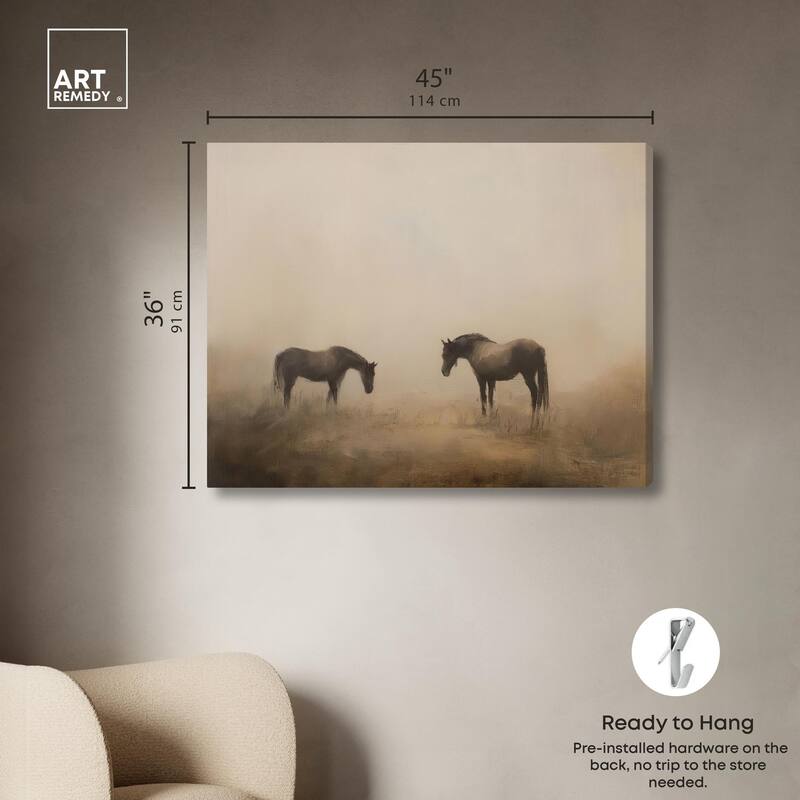 Equine Duo II Canvas by Art Remedy, Gallery Wrapped