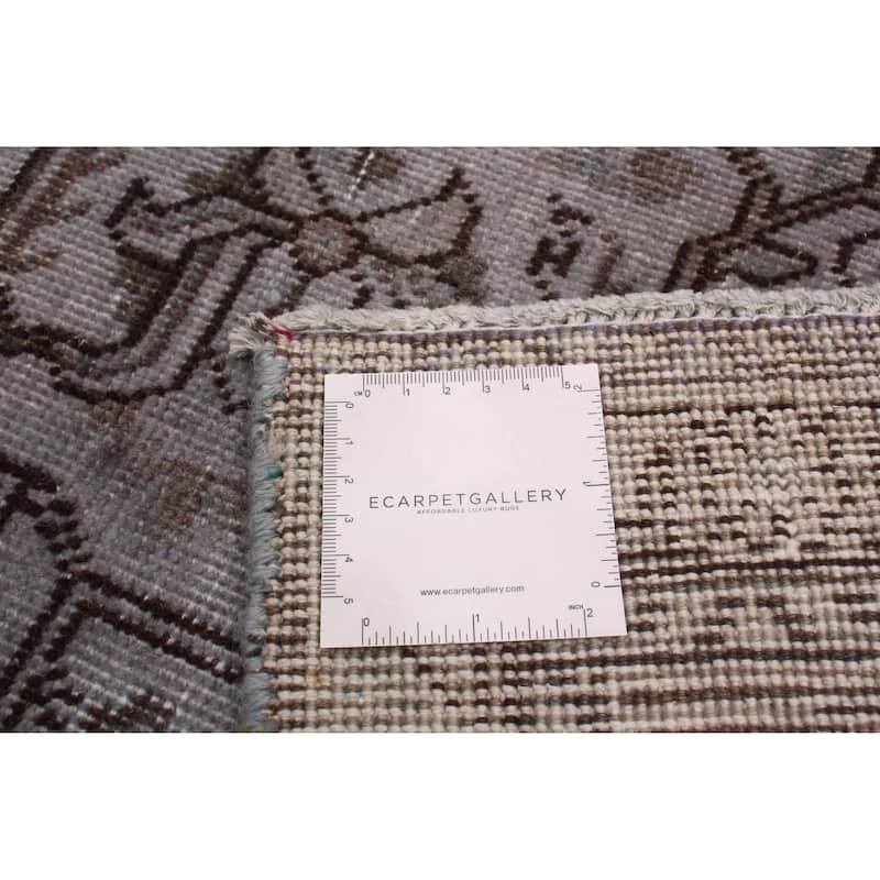 ECARPETGALLERY Hand-knotted Color Transition Grey Wool Rug - 6'3 x 9'6