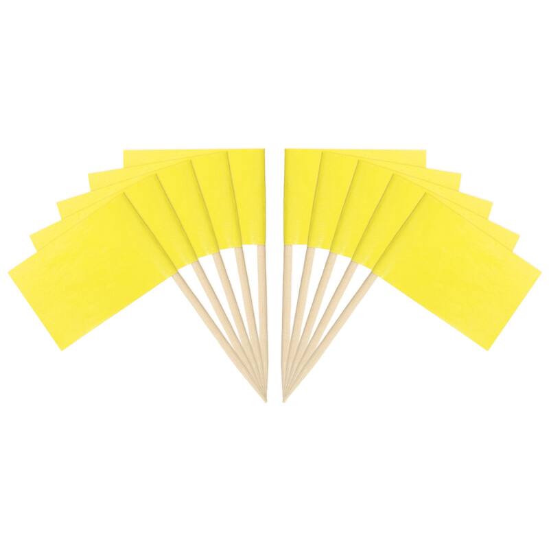 100 Pcs Flag Toothpicks Cheese Markers Colored Cake Toppers