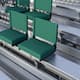 2 Pack 500 lb. Rated Lightweight Stadium Chair-Handle-Padded Seat - Hunter Green