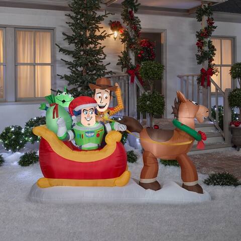Gemmy Christmas Airblown Inflatable 5-foot Toy Story Disney Scene