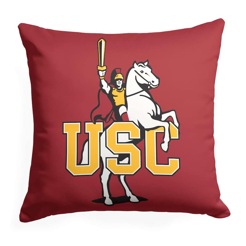 NCAA USC Trojans Horse 18 Inch Throw Pillow