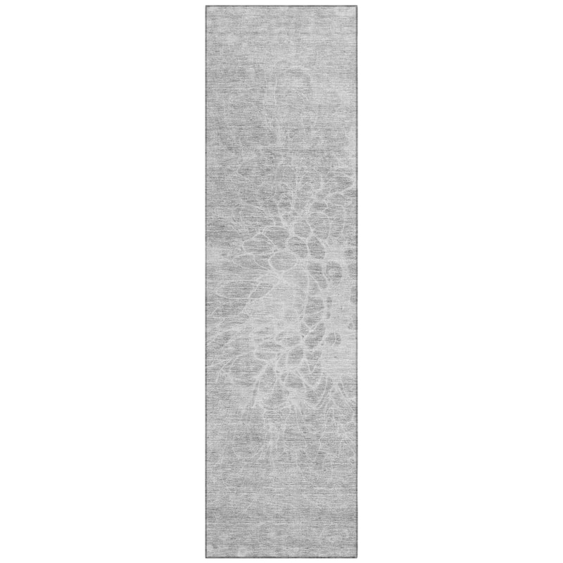 Machine Washable Indoor/ Outdoor Chantille Modern Vintage Floral Rug