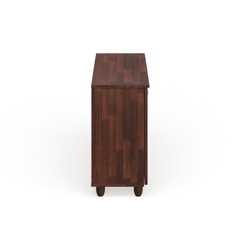 Copper Grove Angelina Dark Brown 3-door Shoe Cabinet
