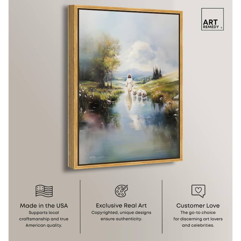 Caretaker's Calm Crossing II Canvas by Art Remedy